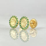 Stud Earrings Crown 1gr / 18K Gold ©