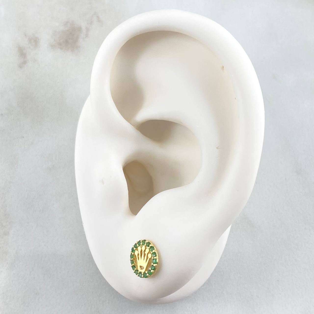 Stud Earrings Crown 1.1gr / 18K Gold ©