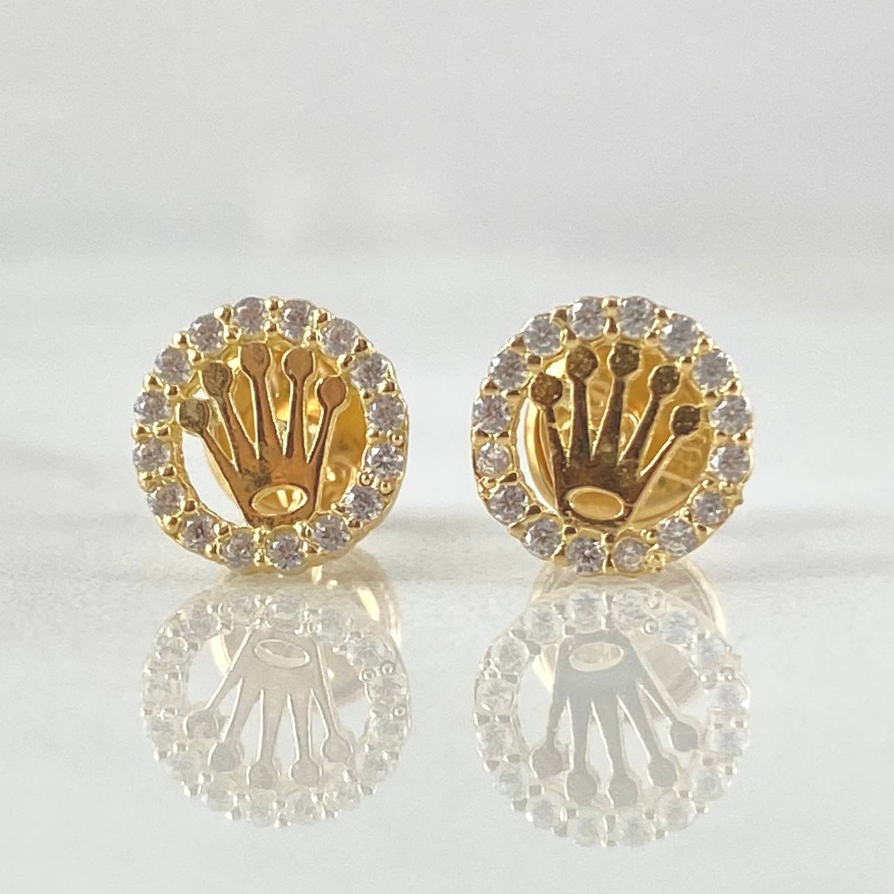 Stud Earrings Crown 1gr / 18K Gold ©