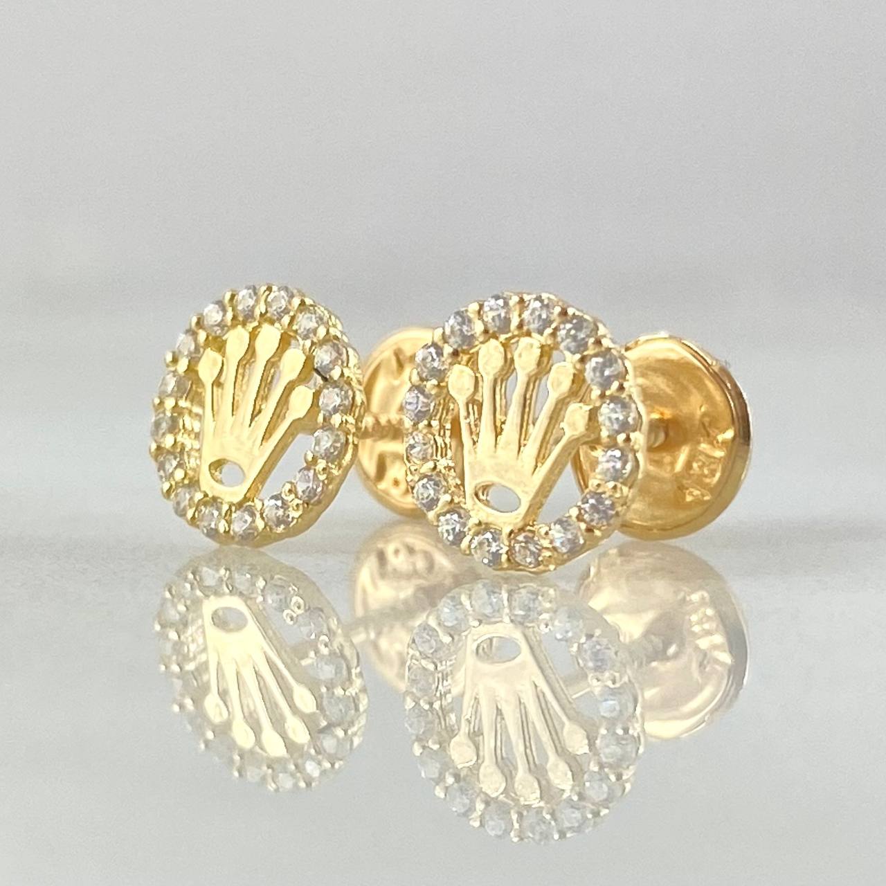 Stud Earrings Crown Seal 0.95gr / 18K Gold