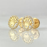 Stud Earrings Crown 1gr / 18K Gold