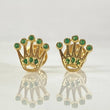 Stud Earrings Crown 1.15gr / 18K Gold *