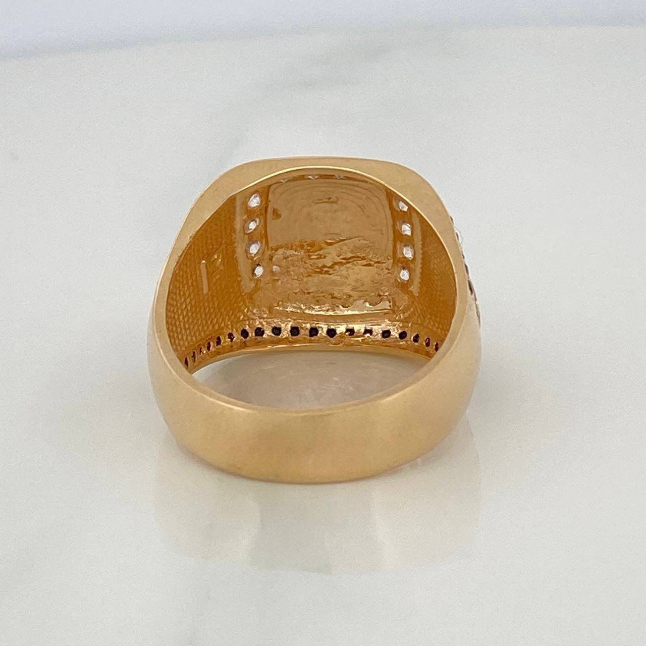 Anillo Corona 9.7 g / T11 Tres Oros 18K