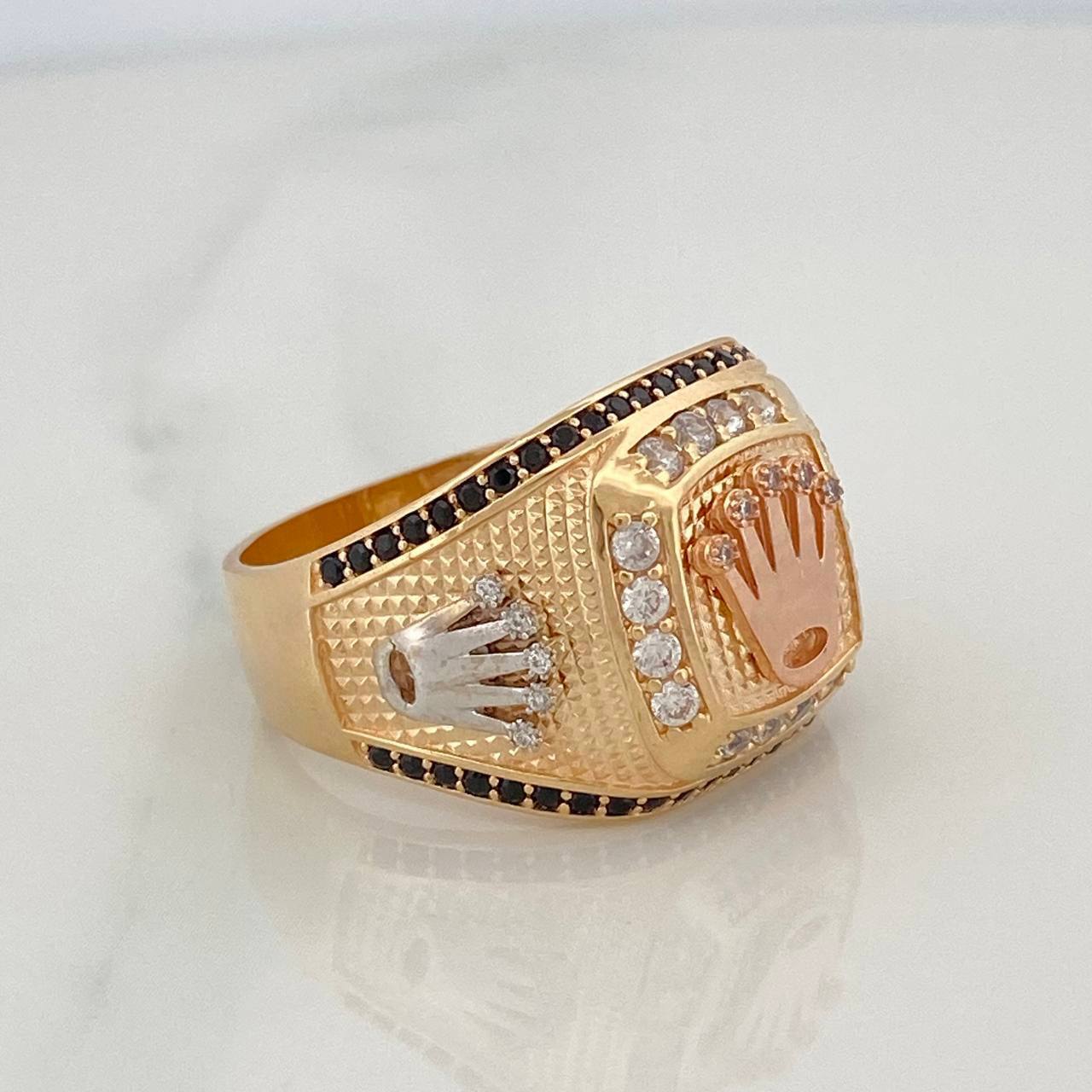 Anillo Corona 9.7 g / T11 Tres Oros 18K