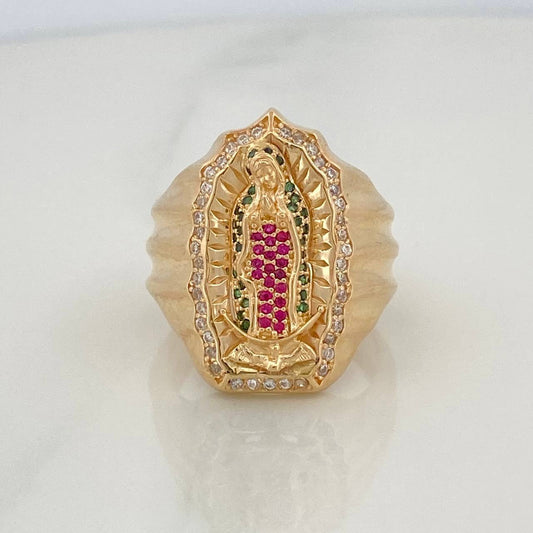 Anillo Virgen Guadalupe 12.3 g / T10 1/4 Oro Amarillo 18K