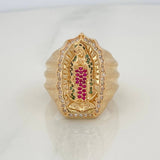Anillo Virgen Guadalupe 12.3 g / T10 1/4 Oro Amarillo 18K