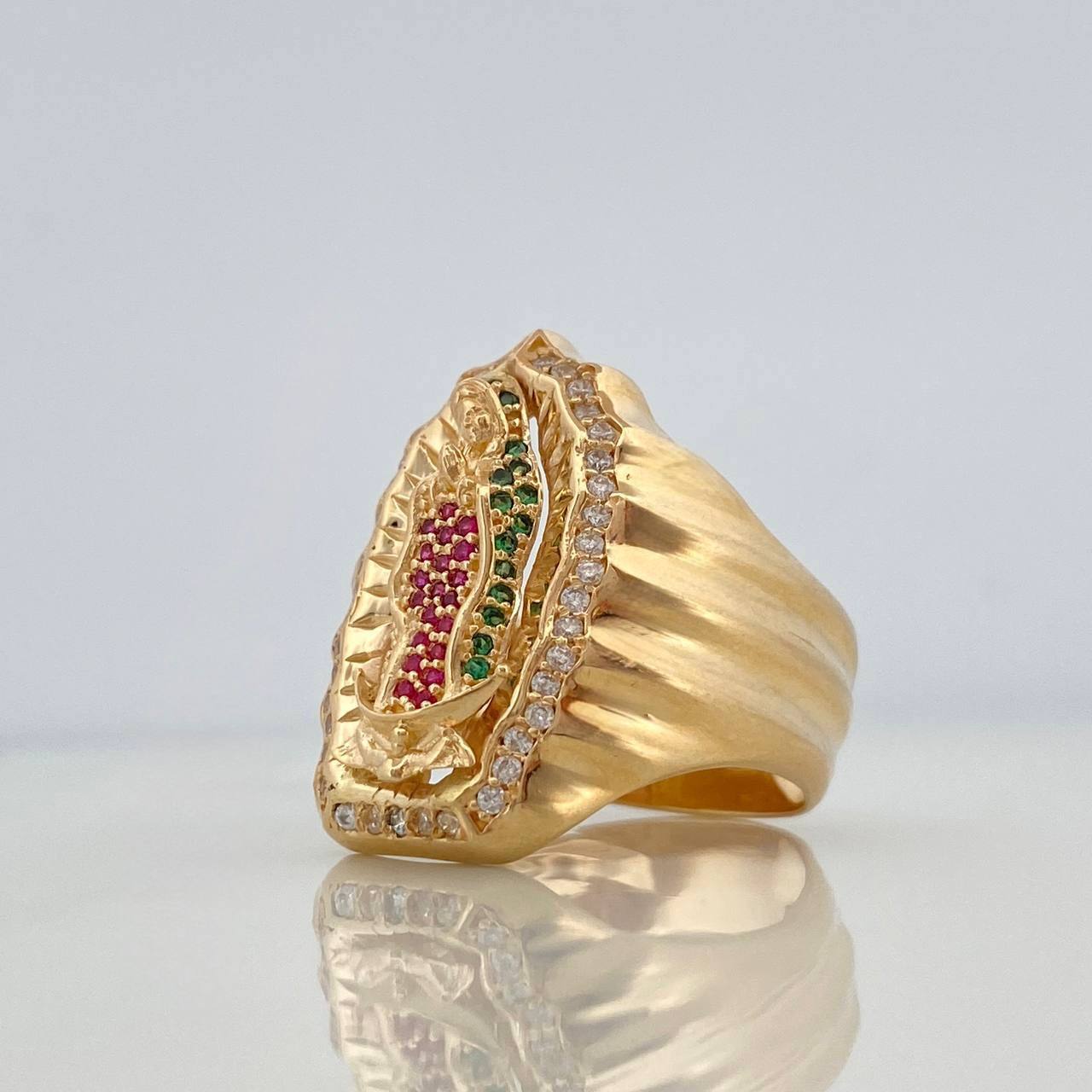 Anillo Virgen Guadalupe 12.3 g / T10 1/4 Oro Amarillo 18K