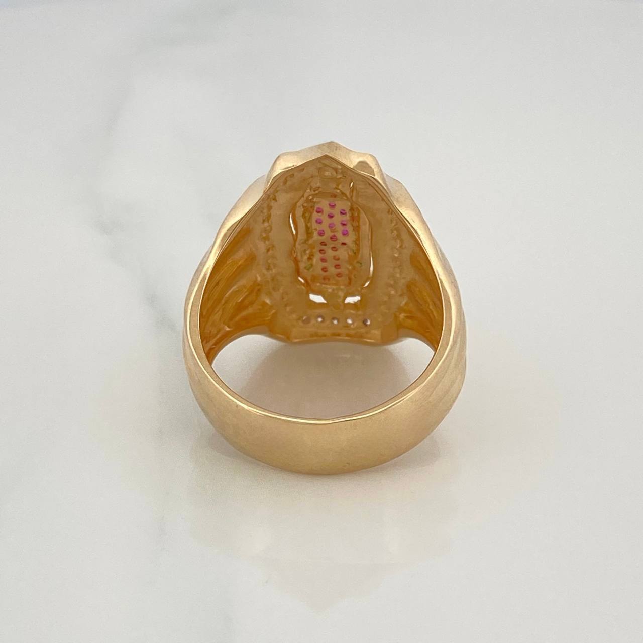 Anillo Virgen Guadalupe 12.3 g / T10 1/4 Oro Amarillo 18K