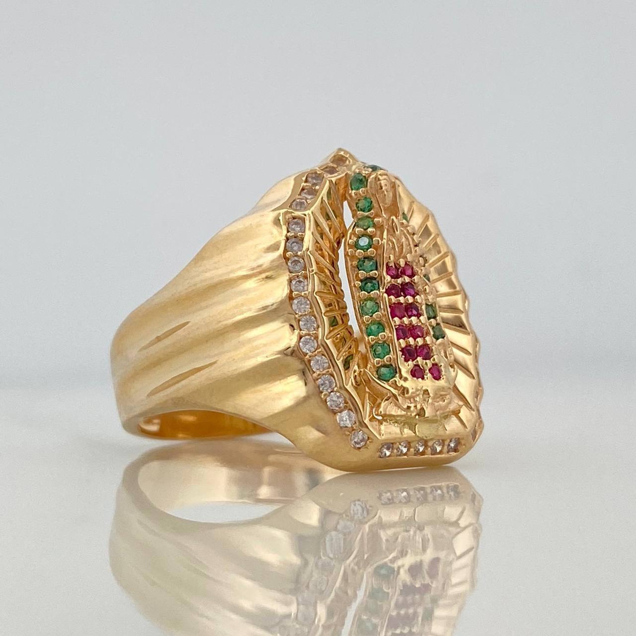 Anillo Virgen Guadalupe 6.85 g / T7 Oro Amarillo 18K