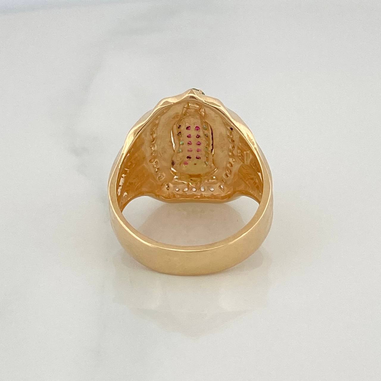 Anillo Virgen Guadalupe 6.85 g / T7 Oro Amarillo 18K