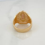 Anillo Virgen Guadalupe 6.85 g / T7 Oro Amarillo 18K