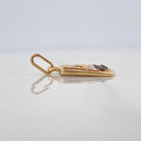 Dije Placa San Miguel Arcangel 2.15 g / 3/4 in Tres Oros 18K