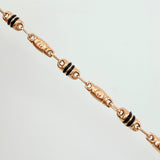 Cadena Rustico Tornillo 10.3gr / 23 1/2 in / 4mm Oro Rosa 18K ©