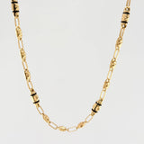 Cadena Rustico Barril Cruzado 3x1 12.5gr / 23 1/2 in / 4mm Oro Amarillo 18K ©