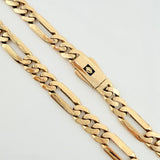 Cadena Figaro 33.95gr / 23 1/2 in / 8mm Oro Amarillo Nac.Esp. 18K ©