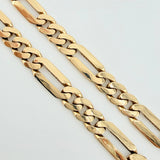 Cadena Figaro 33.95gr / 23 1/2 in / 8mm Oro Amarillo Nac.Esp. 18K ©