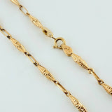 Cadena Rustico Dubai 8.55gr / 23 1/2 in / 3mm Oro Amarillo 18K ©