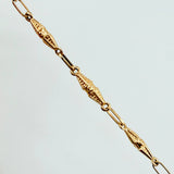 Cadena Rustico Dubai 8.55gr / 23 1/2 in / 3mm Oro Amarillo 18K ©