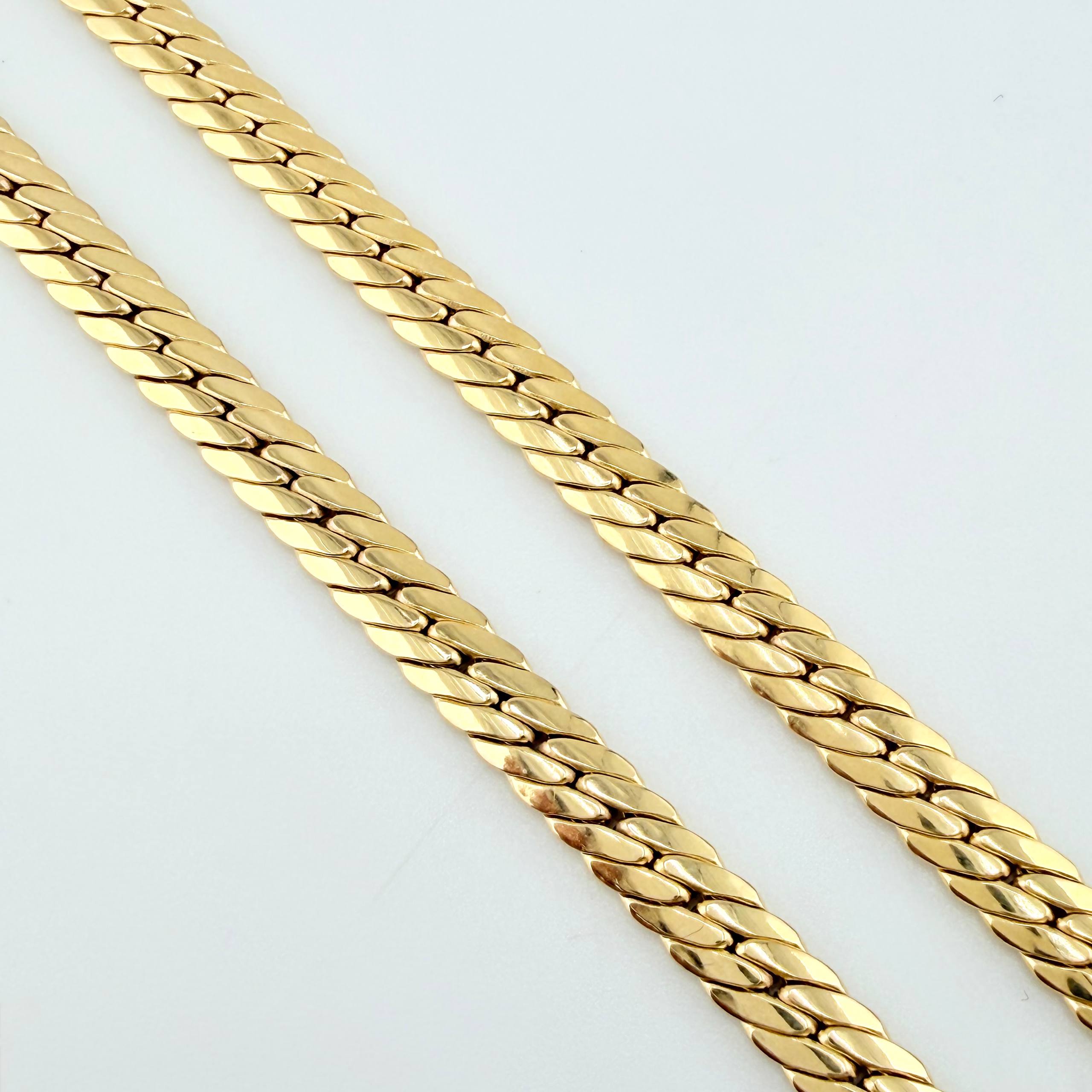 Cadena Serpiente 15.25gr / 23 1/2 in / 5mm Oro Amarillo +3 18K ©