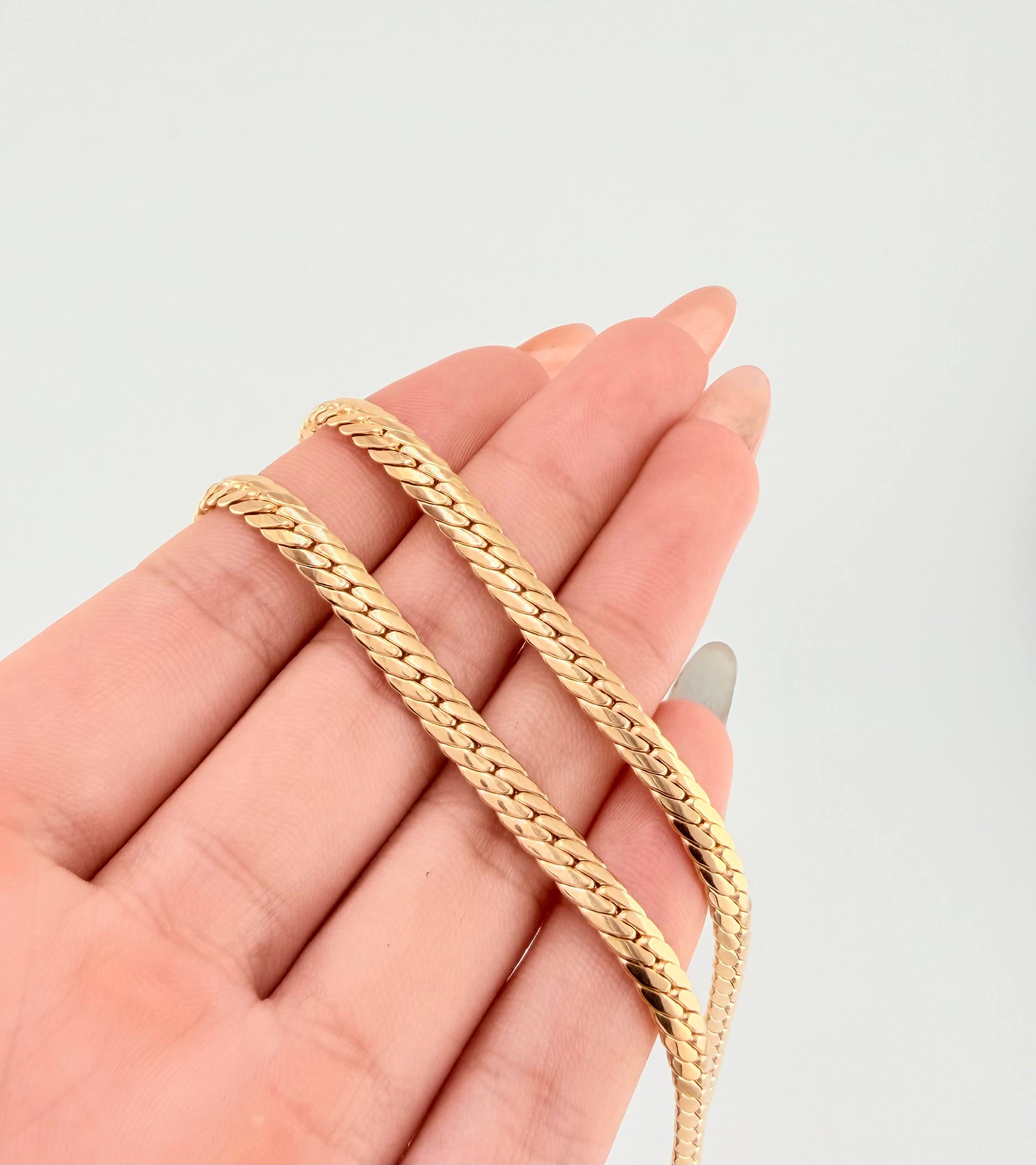 Cadena Serpiente 15.25gr / 23 1/2 in / 5mm Oro Amarillo +3 18K ©