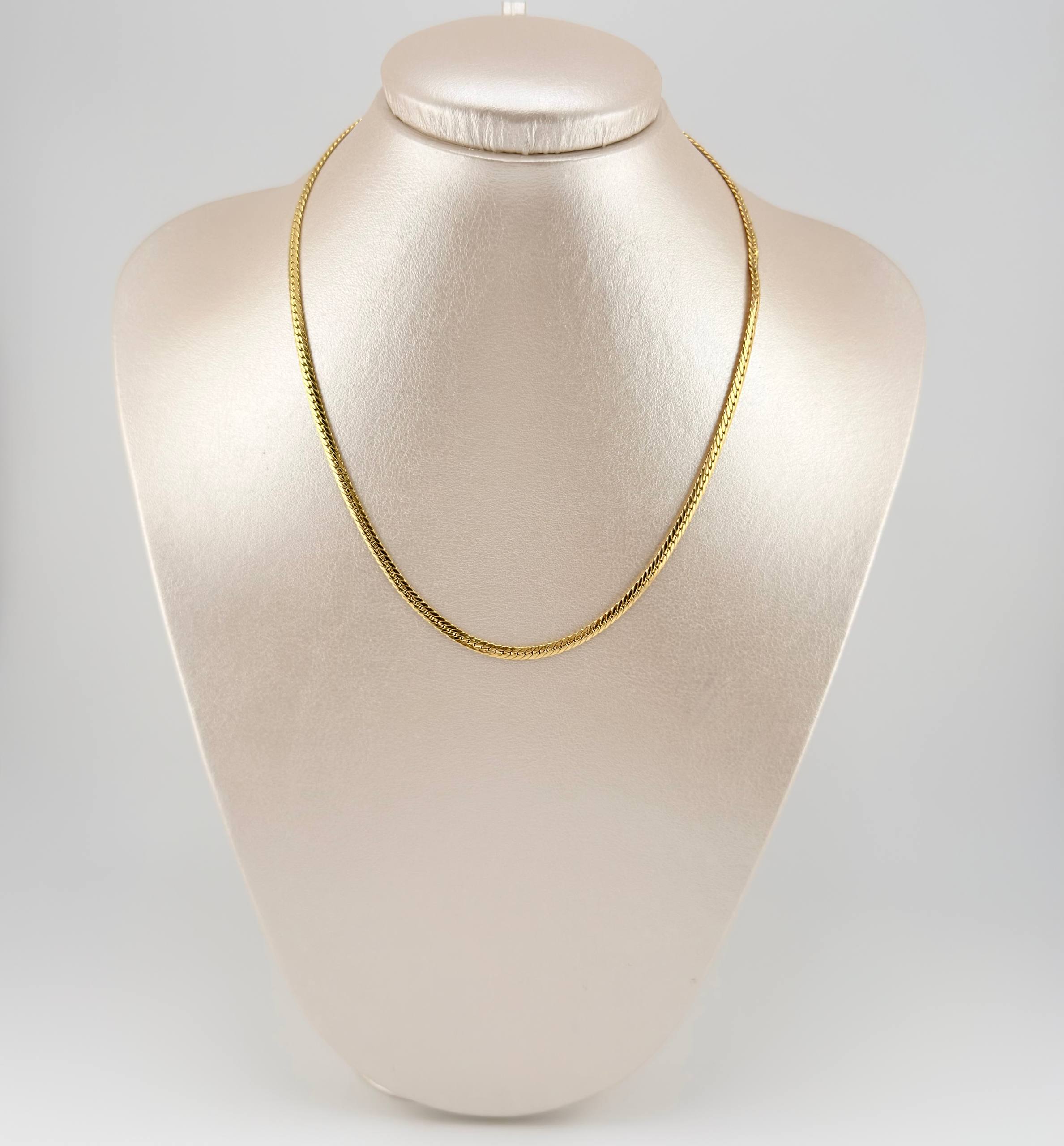 Flat Snake Chain 5 g / 15 3/4 in / 3.1 mm 18K Yellow Gold