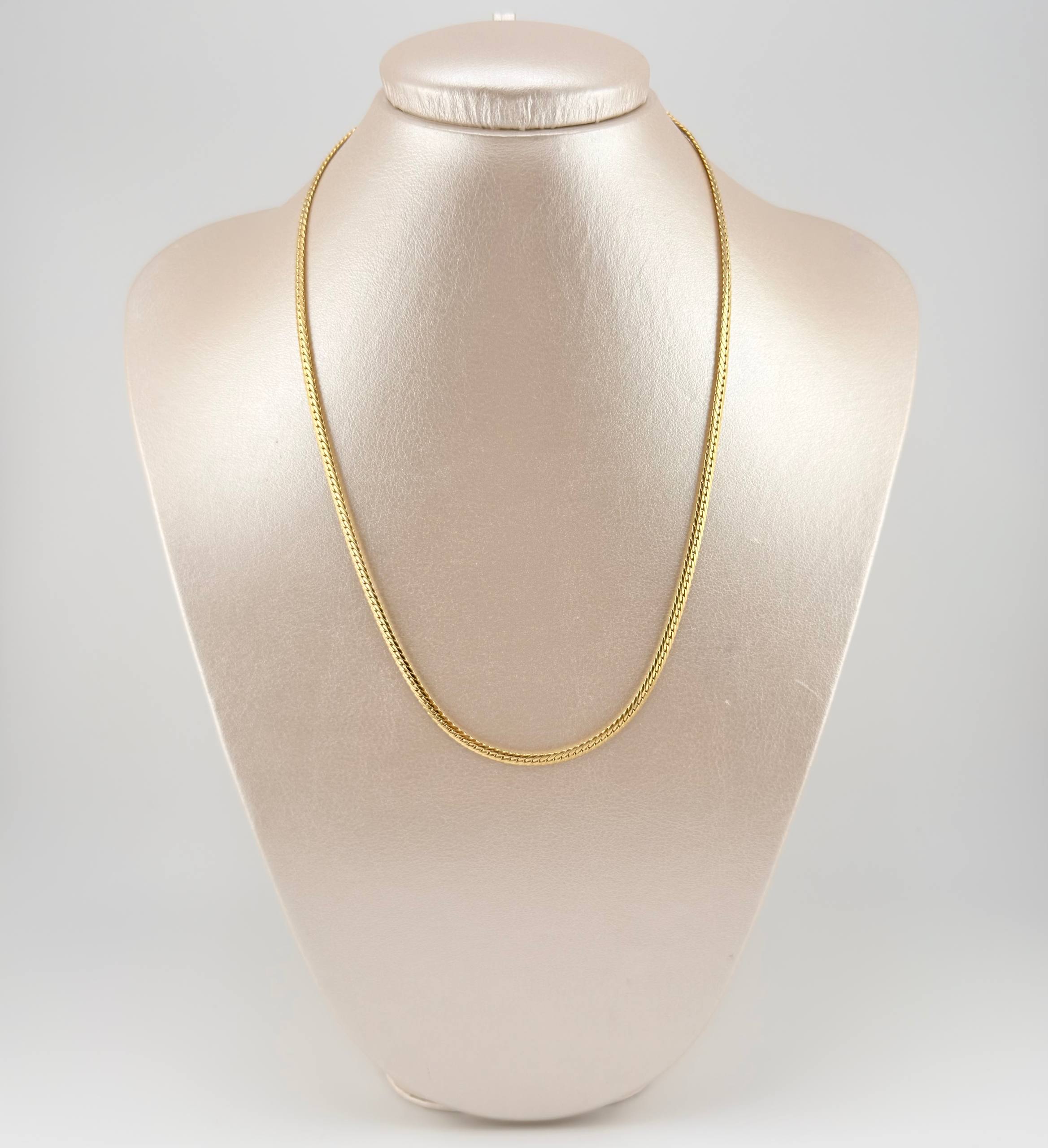 Cadena Serpiente 5.6gr / 17 3/4 in / 3mm Oro Amarillo +3 18K