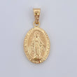 Dije Virgen Milagrosa 1.55gr / 3cm / Oro 18K $