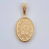 Dije Virgen Milagrosa 1.55gr / 3cm / Oro 18K $