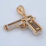Pendant Gun 11.8gr / 3.4cm (1.3in) / 18K Gold $