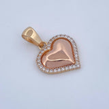 Pendant Heart 2.55gr / 2.5cm (1.0in) / 18K Gold $