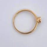 Solitaire Ring 1.6gr / Size 7 / 18K Gold &