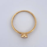 Solitaire Ring 1.6gr / Size 7 / 18K Gold &