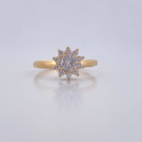 Anillo Flor de Loto 2.8gr / T6 / Oro 18K &