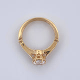 Anillo Solitario Puente 3.45gr / T6 1/4 / Oro 18K &