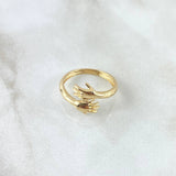 Hug Ring 2.8gr / Size 6 1/2 / Smooth 18K Yellow Gold