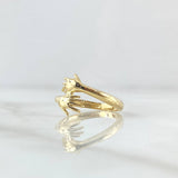 Hug Ring 2.8gr / Size 6 1/2 / Smooth 18K Yellow Gold