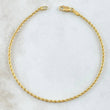 Rope Bracelet 1.05gr / 19.5cm / 1.7mm Yellow Gold +3 18K *