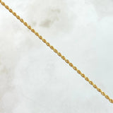 Rope Bracelet 1.05gr / 19.5cm / 1.7mm Yellow Gold +3 18K *