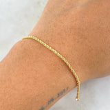 Pulso Lazo 1gr / 19.5cm / 1.7mm Oro Amarillo +3 18K *