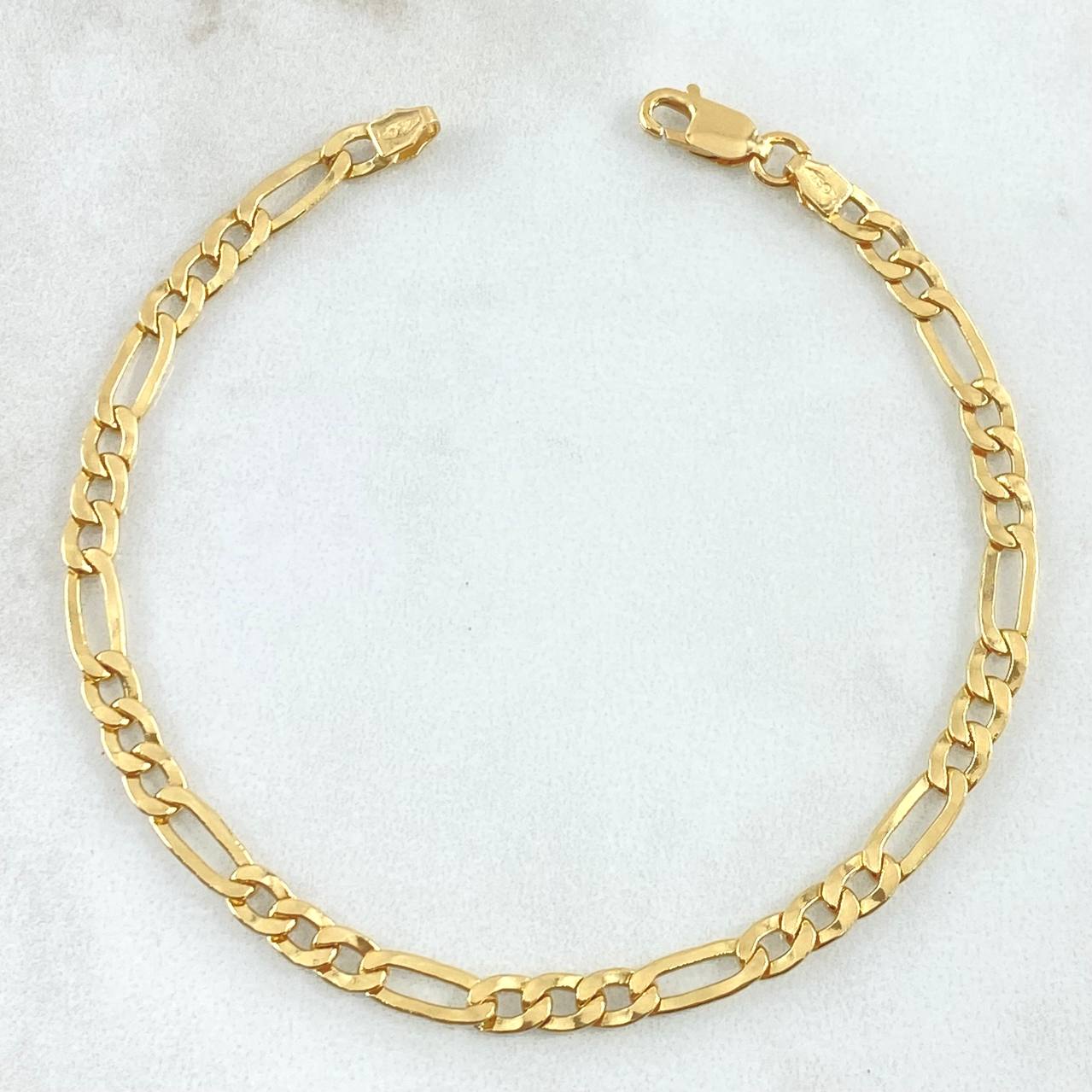 Figaro Bracelet 4.1gr / 20.5cm / 4.2mm Yellow Gold +0 18K
