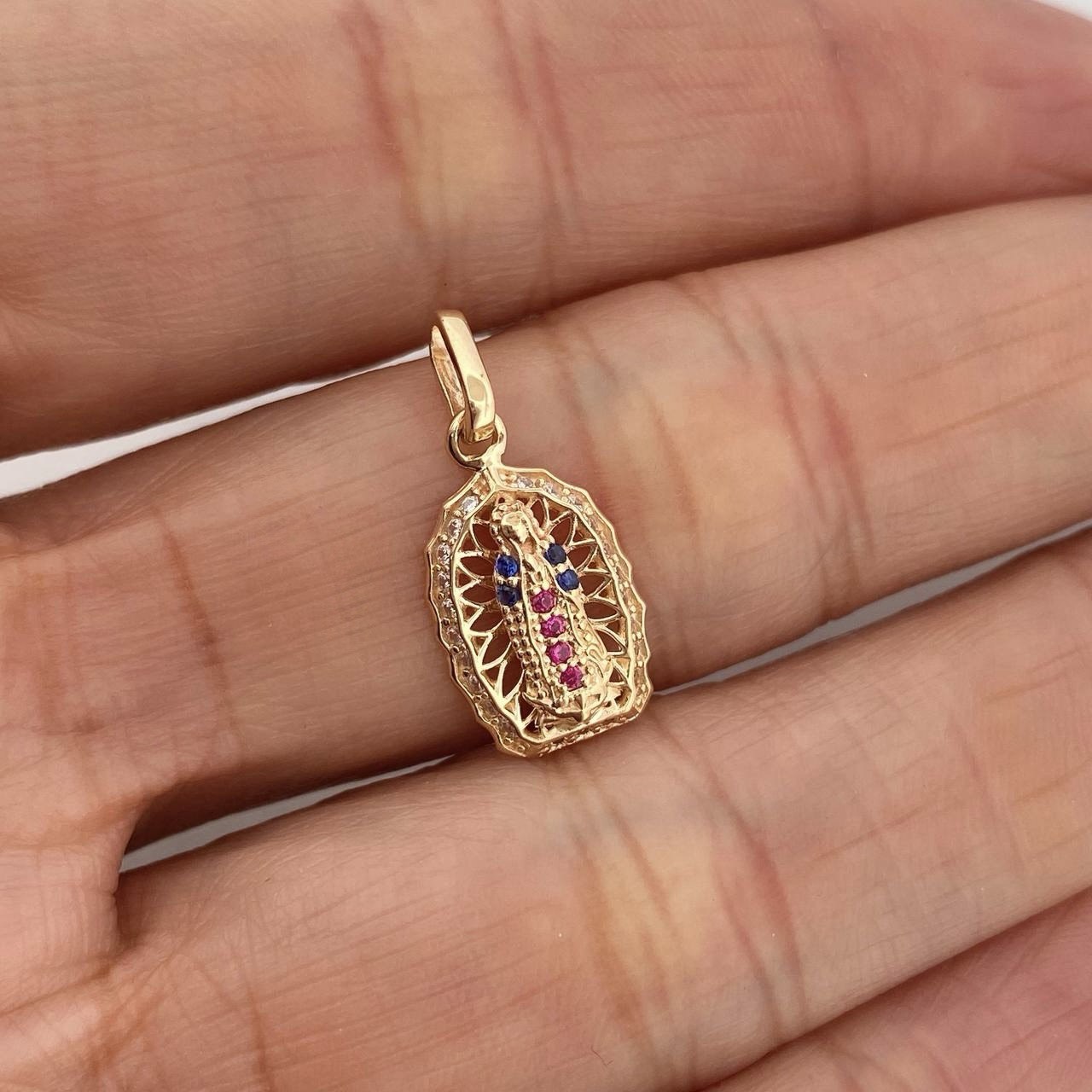 Dije Virgen Guadalupe 1.35 g / 3/4 in Oro Amarillo 18K