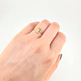Anillo Luna Diamantado 1.1 g / T7 Oro Amarillo 18K