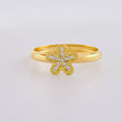 Anillo Flor 0.95 g / T6 3/4 Oro Amarillo 18K