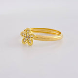 Anillo Flor 0.95 g / T6 3/4 Oro Amarillo 18K