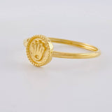 Anillo Sello Corona 0.95 g / T8 1/2 Oro Amarillo 18K