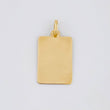 Dije Placa Rectangular 1.1 g / 1 in Oro Amarillo 18K