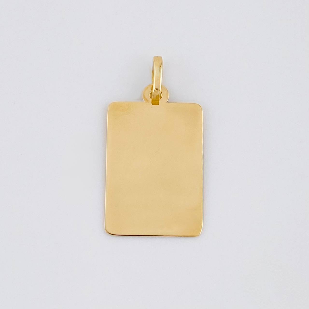 Pendant Rectangular Plate 1.1 g / 1 in 18K Yellow Gold