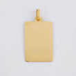 Dije Placa Rectangular 1.45 g / 1 1/4 in Oro Amarillo 18K