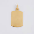 Dije Placa Rectangular Ovalada 1.4 g / 1 1/4 in Oro Amarillo 18K