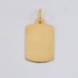 Dije Placa Rectangular Ovalada 1.05 g / 1 in Oro Amarillo 18K